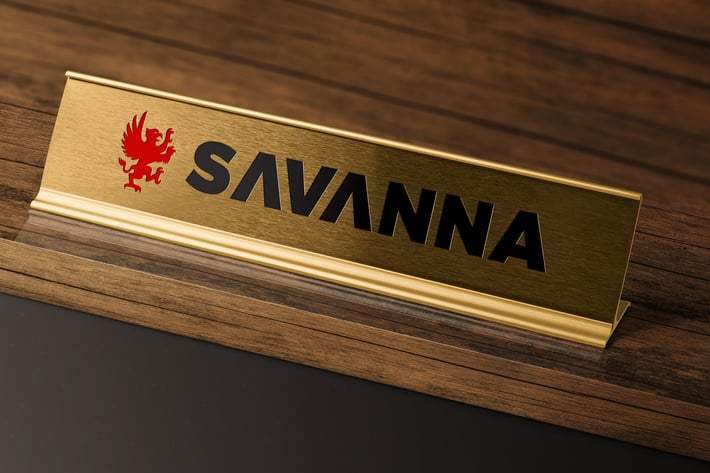Metal Etching Name Plate Logo Mockup