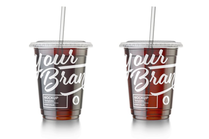 Soda Cup With Straw