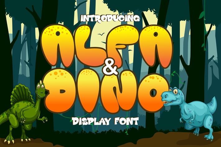 Alfa and Dino - Thick and Bold Display Font
