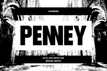 Penney All Caps Sans Serif Display Font