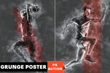 Grunge Poster Photoshop Action