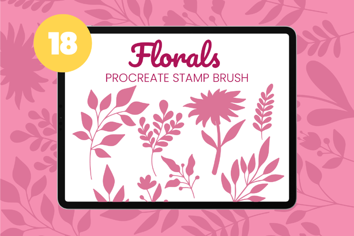Florals Procreate Stamp Brush Vol2