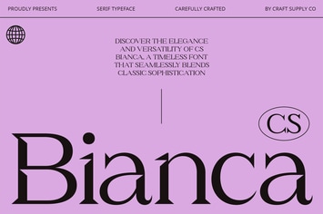CS Bianca – Serif Typeface