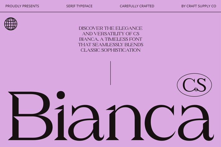 CS Bianca – Serif Typeface