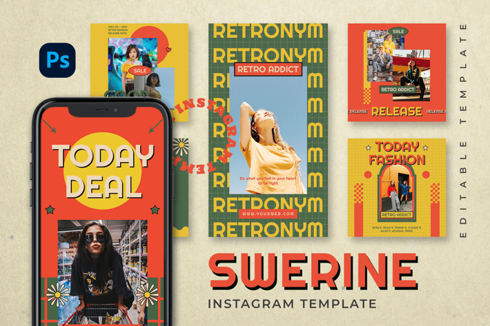 Swerine - Retro Instagram Stories and Post