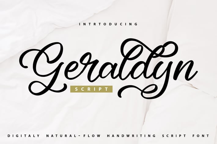 Geraldyn | Digital Handwriting Script