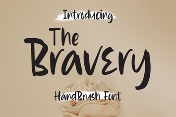 Bravery - Handbrush Font