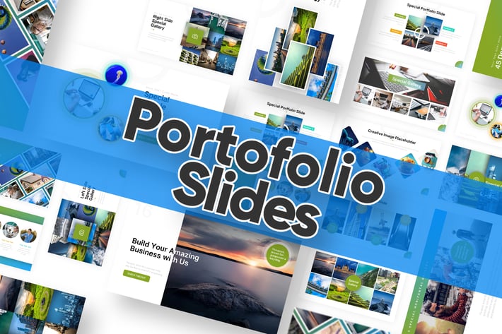 Portofolio Slide Powerpoint Template