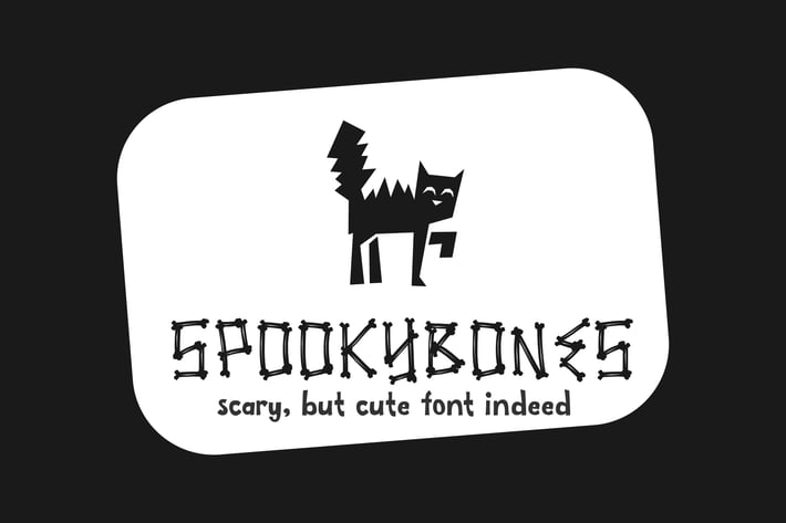 Spookybones - A Fun Sans Serif Halloween Font
