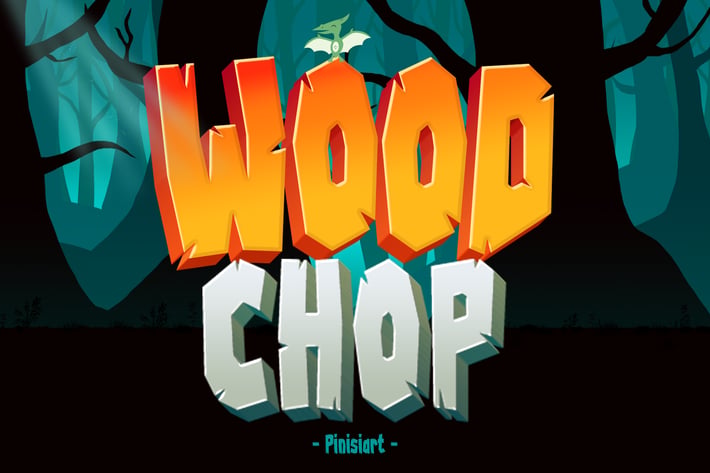 Wood Chop – Adventure Display Font