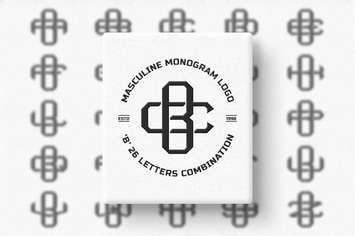 B (A-Z) Monogram Logo Creator Pack Vol.4