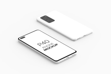 P40 Phone Mockup