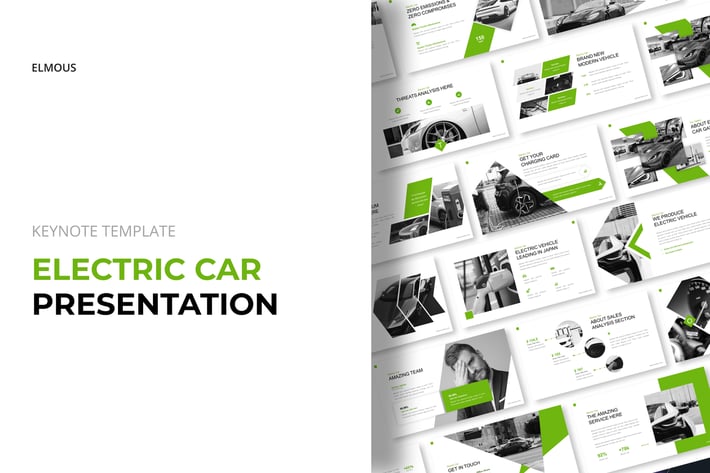 Electric Car Keynote Template Presentation