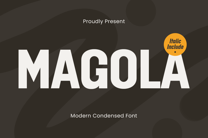 Magola - Modern Condensed Font