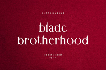 Blade Brotherhood Serif Typeface Font