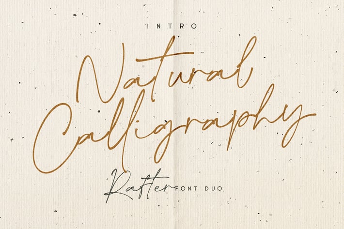 Rafter Handwriting Fonts Duo