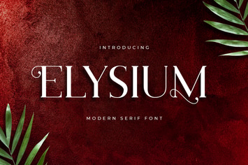 Elysium Luxury Serif Font