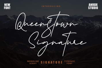 Queenstown Signature - Signature Font