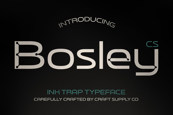 CS Bosley – Inktrap Font