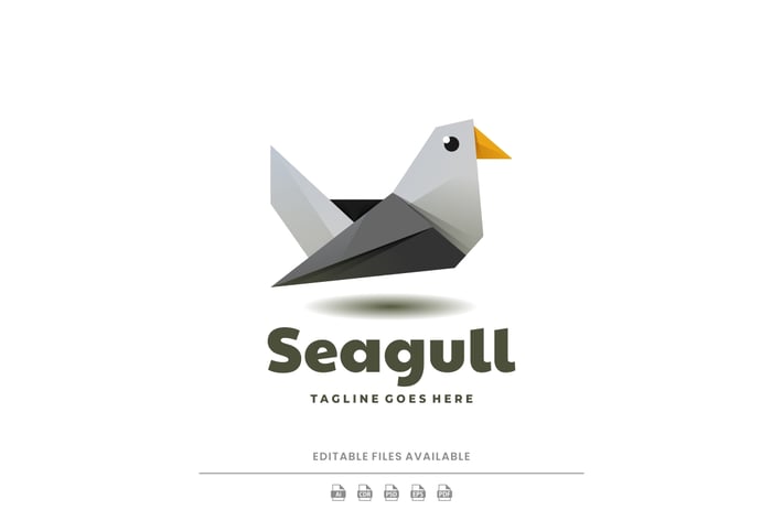 Seagull Low Poly Logo