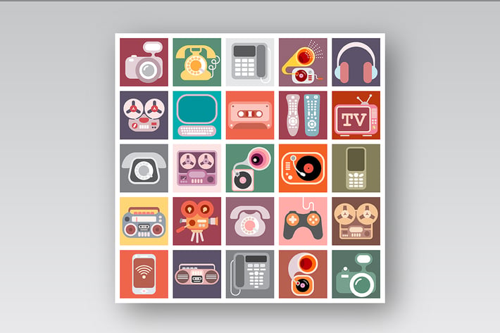 Home Electronics Vector Icon Set