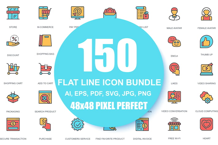 Line icons Linear Pictogram Pack