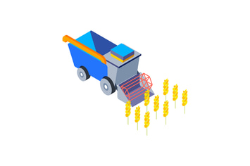 Agricilture Isometric Illustration