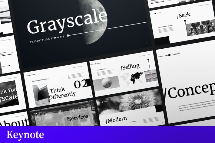 Grayscale Business Keynote Template