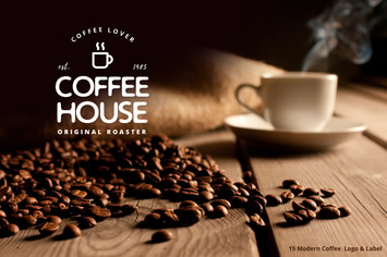15 Modern Coffee  Logo & Label