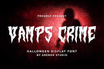 Vamps Crime - Halloween Display Font