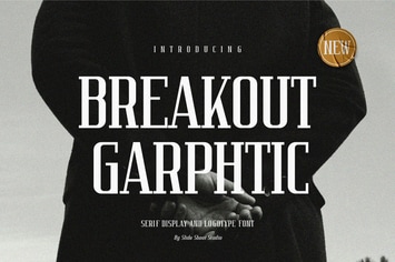 Breakout Graphtic || Serif Display Font