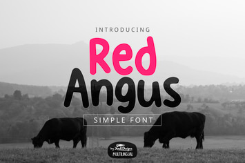 Red Angus Font