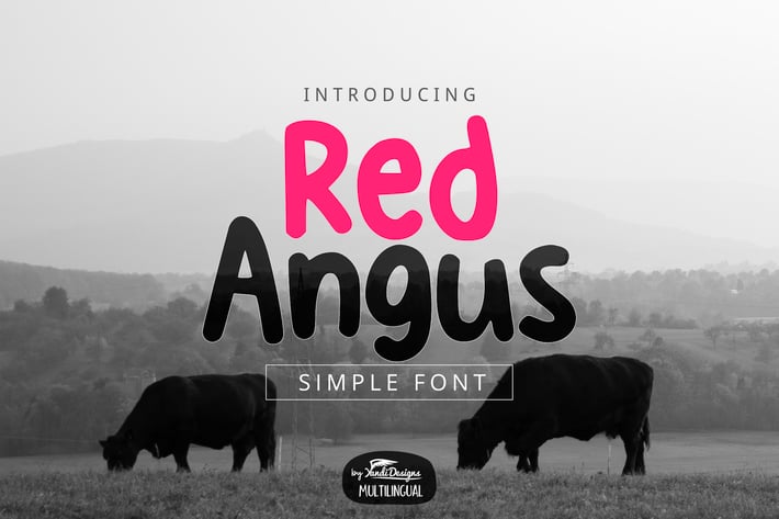 Red Angus Font