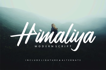 Himaliya | Handwritting Script Font