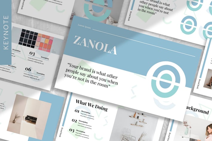 Zanola - Lookbook Keynote Template