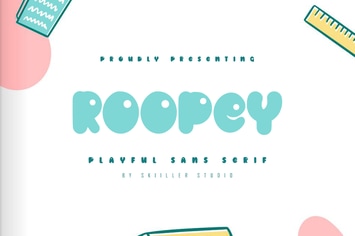 Roopey - Playful Sans Serif Font