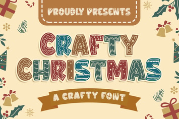Crafty Christmas a Playful Font