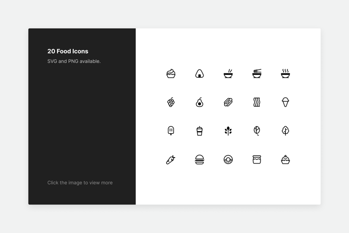 Food Icons - Line style