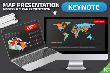 Map Keynote Presentation Template