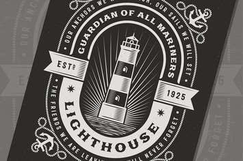 Vintage Lighthouse Typography