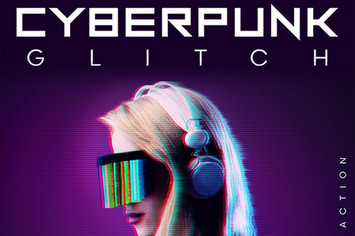 CyberPunk Glitch Photoshop Action