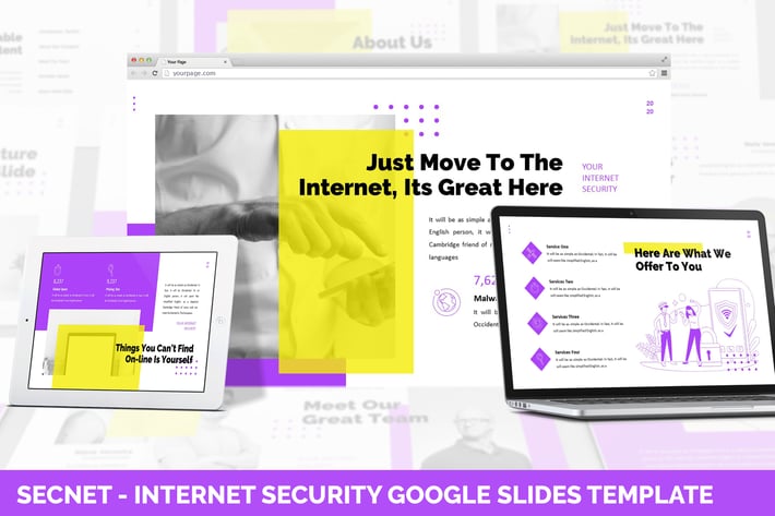 Secnet - Internet Security Google Slides Template