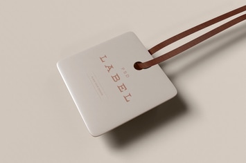 Square Label Mockup