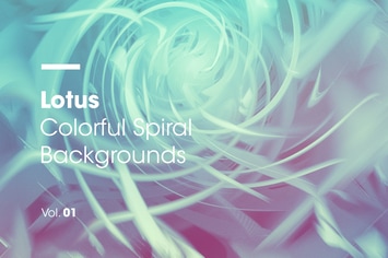Lotus | Colorful Spiral Backgrounds | Vol. 01
