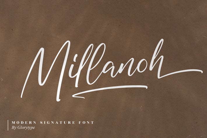 Millanoh Modern Signature Font