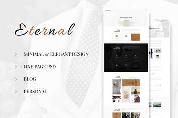 Eternal - Personal Elegant Blog PSD