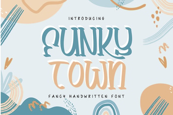Funky Town | Fancy Handwritten Font