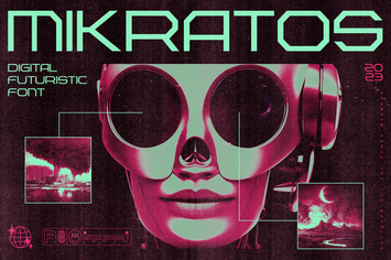 Mikratos - Digital Futuristic Fonts