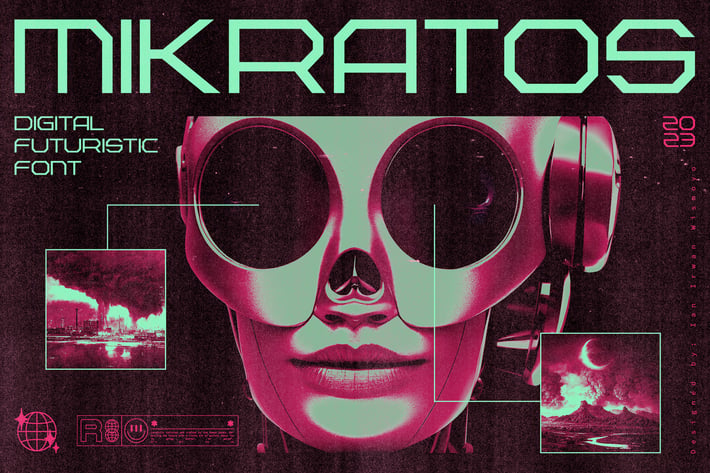 Mikratos - Digital Futuristic Fonts