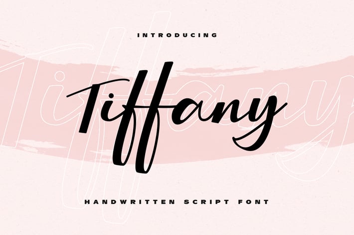 Tiffany - Handwritten Script Font